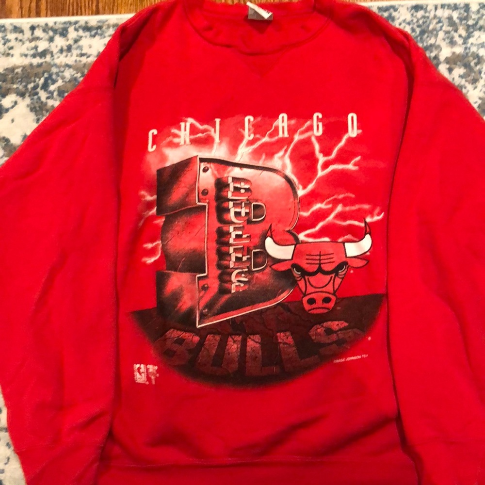 Chicago Bulls Vintage Crewneck 🔥💨🐃